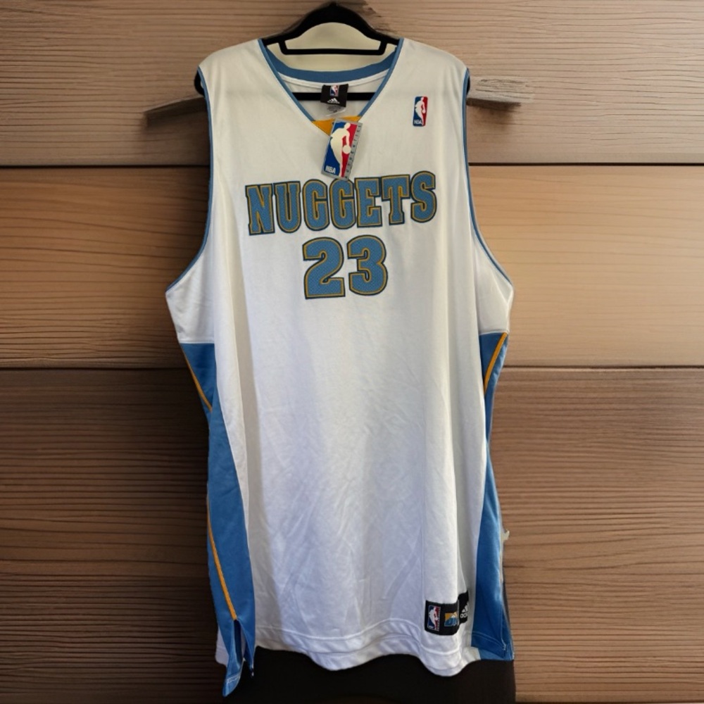 Marcus Camby #23 Denver Nuggets Jersey – Adidas Authentic – Size 56 -NWT – Rare
